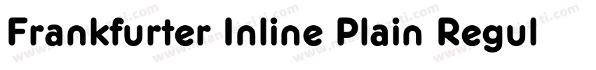 Frankfurter Inline Plain Regular字体转换